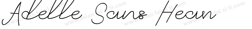 Adelle Sans Heav字体转换